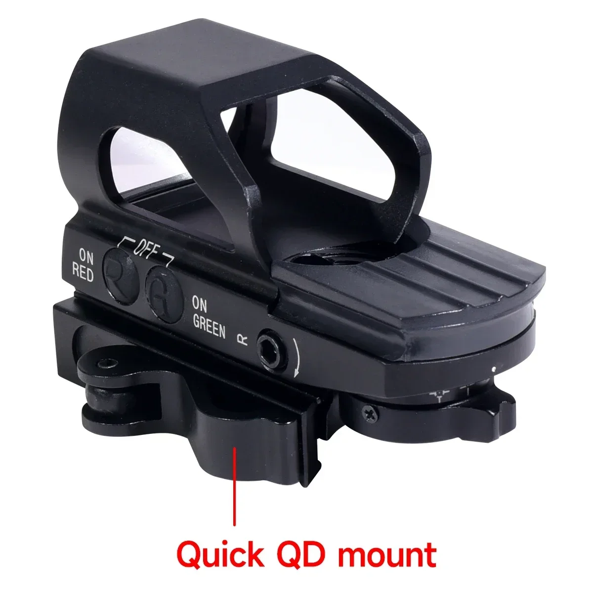HD104QD Red Dot Sight Reflex 4 Reticle Airsoft Sight Green Red Dot Light Collimator Outdoor Hunting Riflescopes