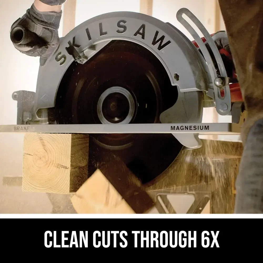 Magnesium Worm Drive Skilsaw Circular Saw 16-5/16 in. SPT70V-11 15 AMP Dual-Field Motor Keeps The Motor Cooler woodworking tools woodworking table saw circular saw disc