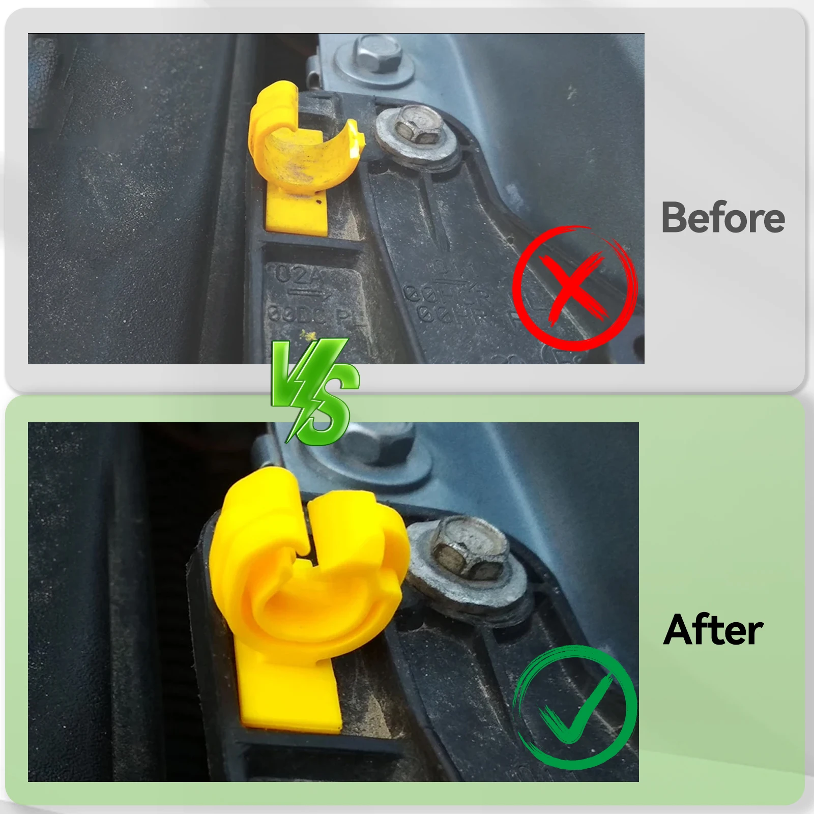 Motorhauben-Kabelschloss-Stay-Halterung für Opel Vauxhall Holden Astra Hood Strut Prop Rod Clip Fixing Holder Stopper Fastener 13249044 – Detail 1