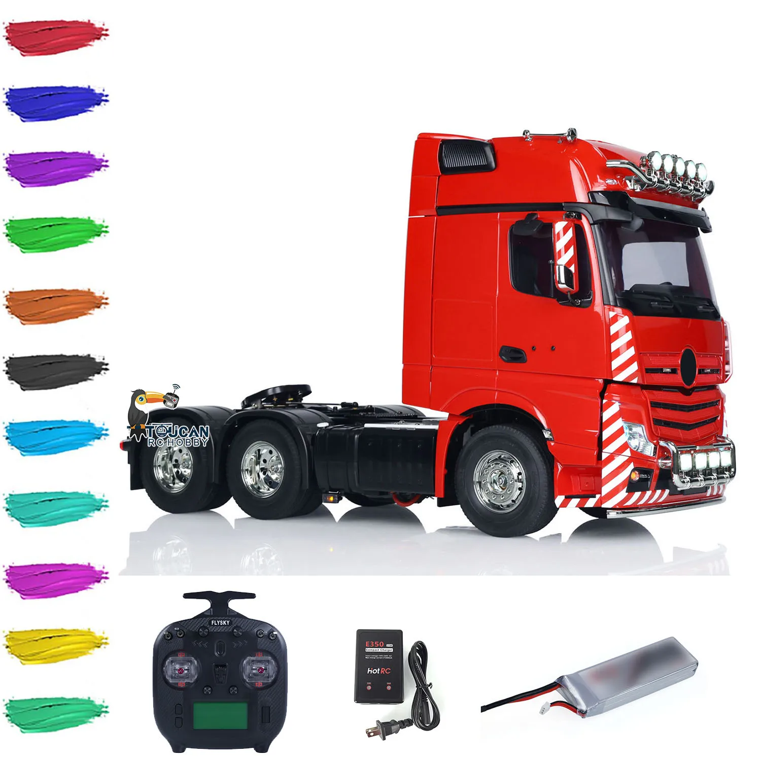 NEW 1/14 TAMIYAYA 56348 6x4 RC Tractor Truck RTR 3363 Lorry Car Sound Light System ST8 Radio Painted Assembled RC Toys Model 4