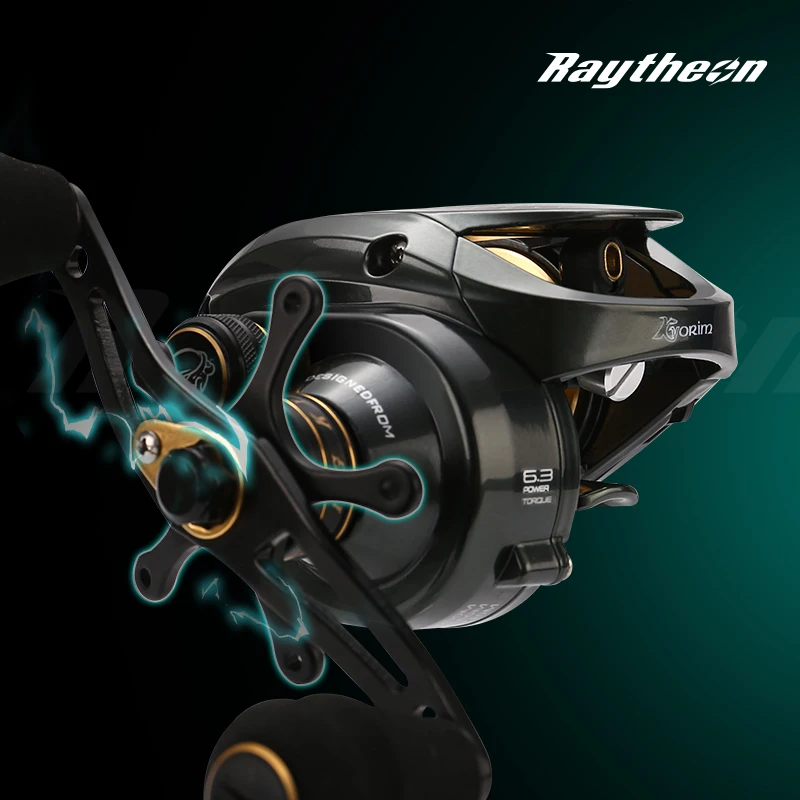 HISTAR Raytheon 롱 캐스팅 낚시 릴, 6.5:1, 12kg 드래그 파워, 높은 비율 10 + 1 BB 금속 바디, 베이트 캐스팅