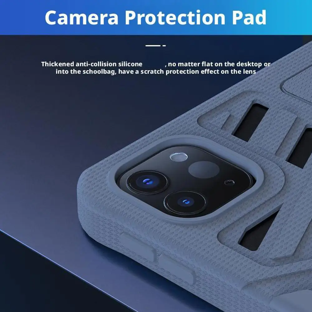 Silicone Shockproof Anti-Slip Slim Protective Tablet Case with Heat Dissipation
