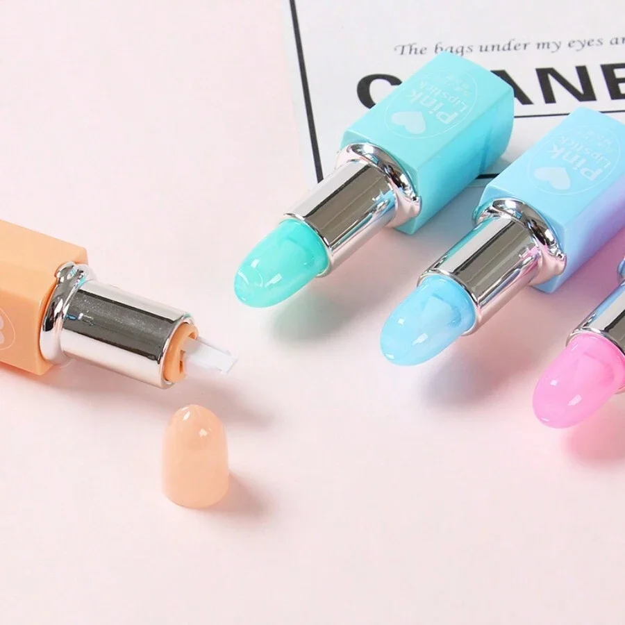 Cute Kawaii Lipstick Correction Tape 1 Piece Stationery Office School Supplies Gift