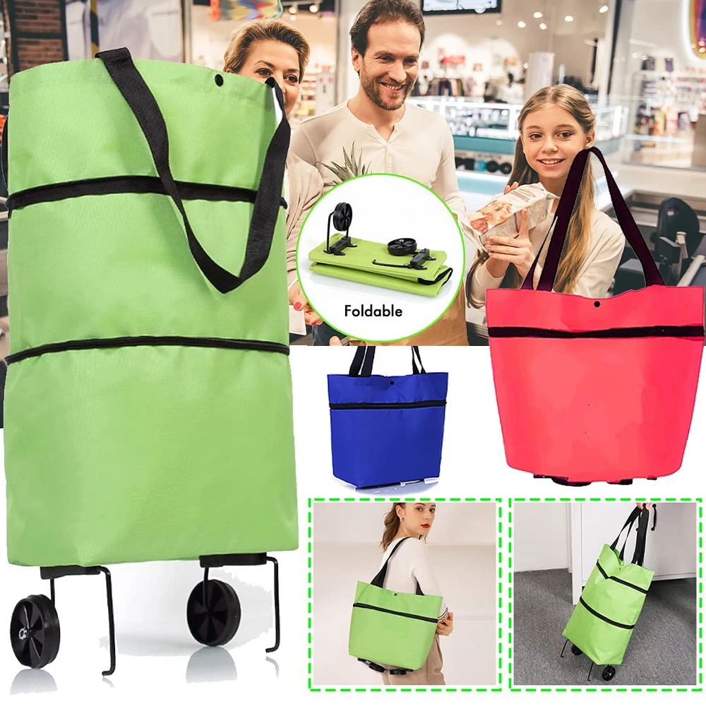 Foldable Shopping Bag Wheels Folding Shopping Bag Wheels Large