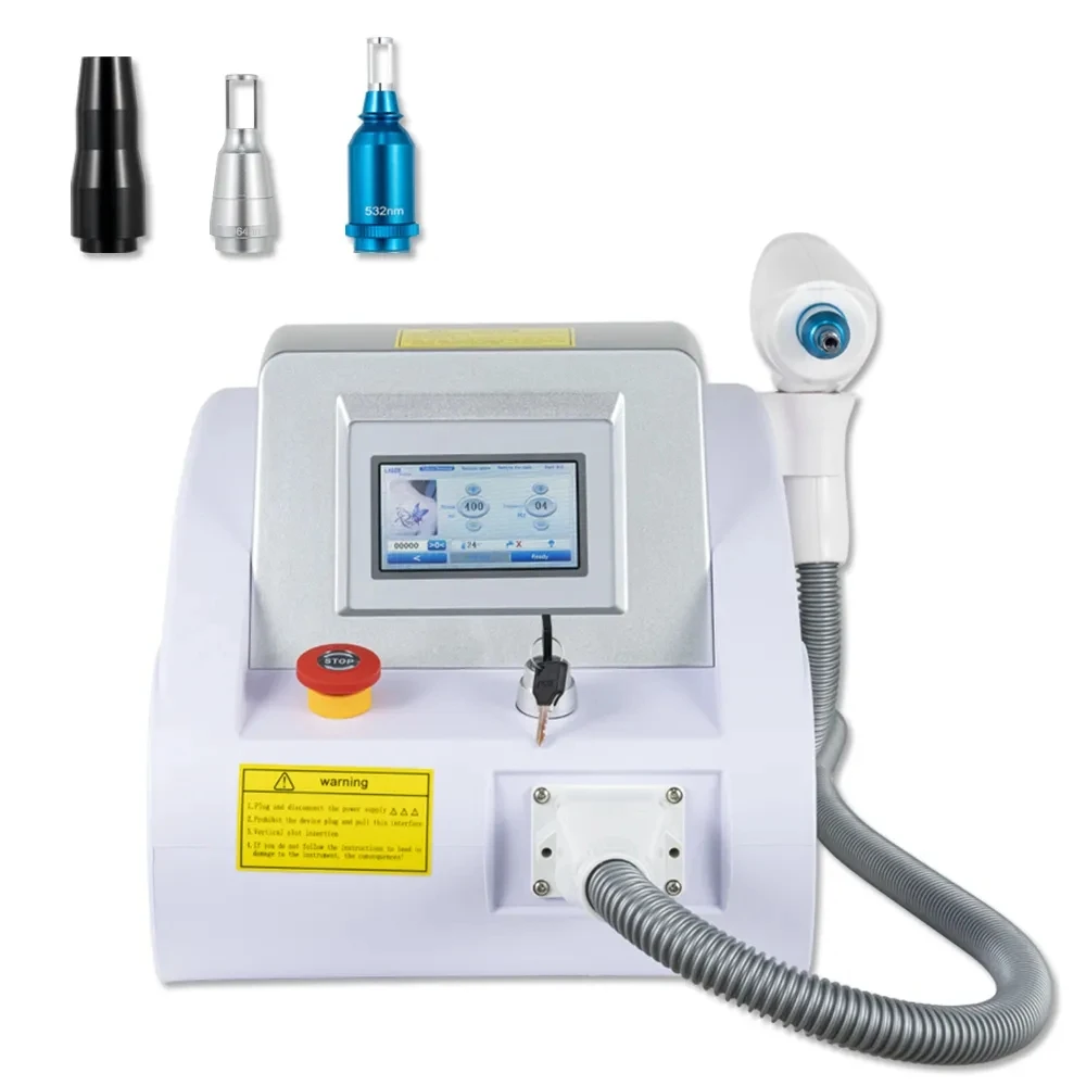 Beauty's New Portable Q-switch Picosecond Nd YAG 1064nm 532nm 1320nm Pull-up Tattoo Remover With Light Spots 3