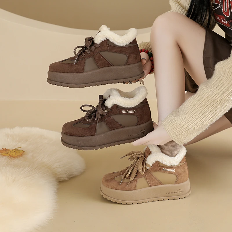 Winter Elegant Lace Up Sexy Running Sports and Leisure Shoes Fashionable and Popular New Comfortable Women'shoes