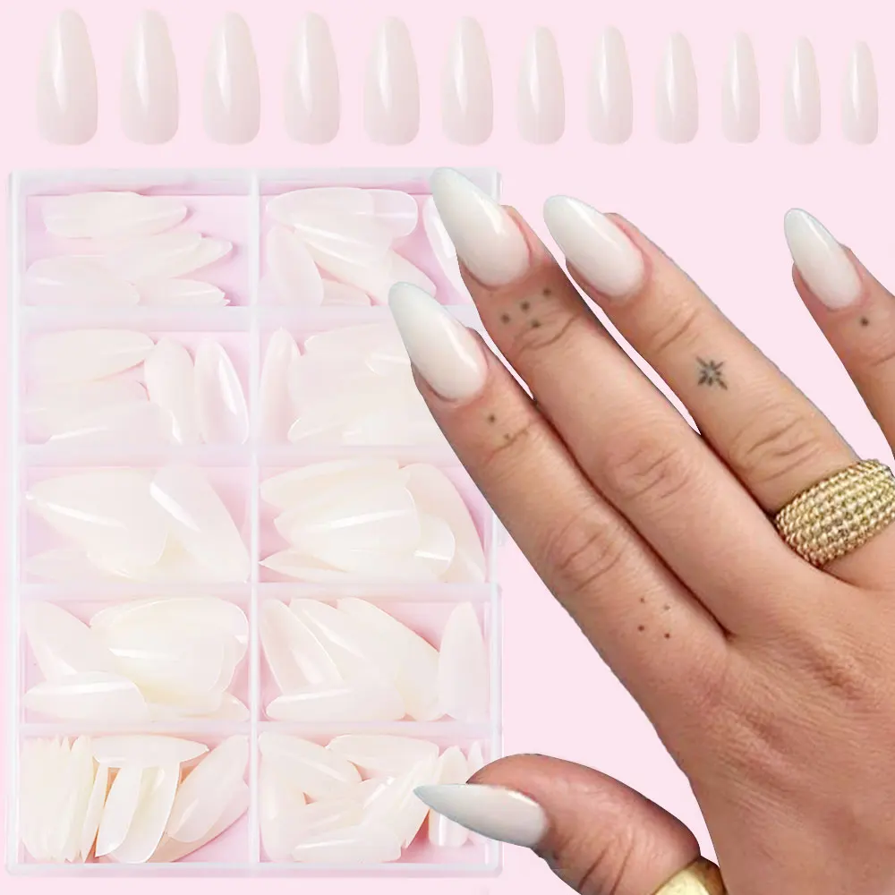 120Pcs Christmas Red Press On Nails Mid-length Almond Fake Nails Full Cover Detachable False Nail Tips For Women Halloween Wear