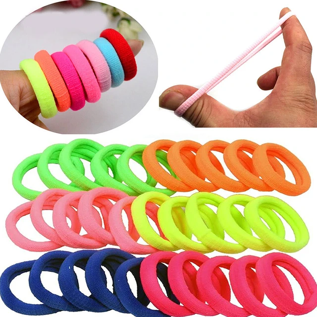 Gomas elásticas básicas para el pelo para mujer, accesorios para el cabello  de 30/50 unids/set - AliExpress