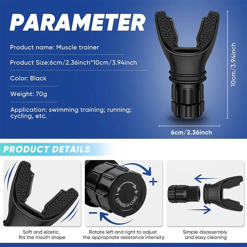 Portable Muscle Exercise Trainer Resistance Adjustable Clean Use Improve Strength Endurance
