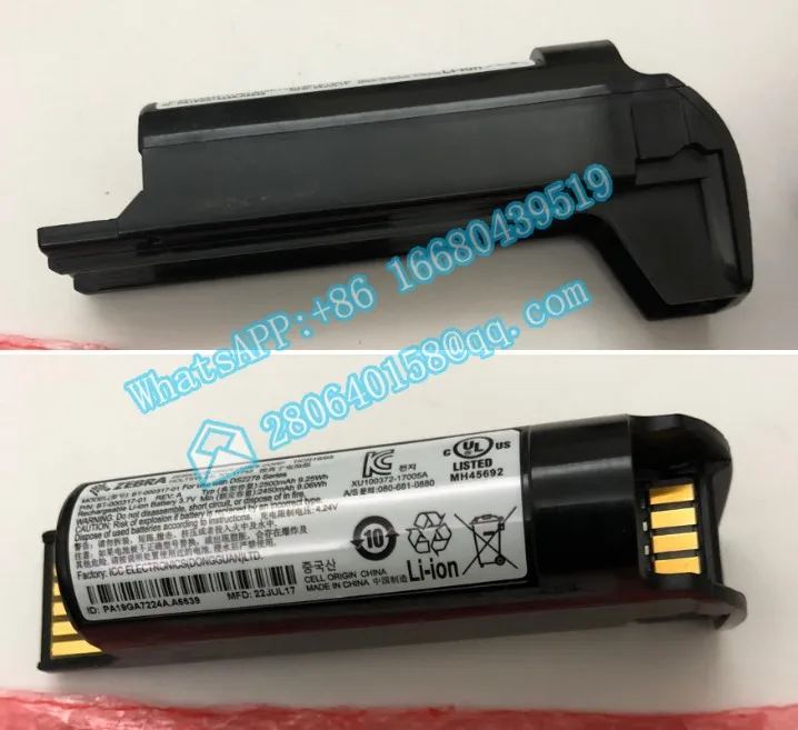 

battery for original Zebra DS2278, BT-000317-01 3.7V 2500mAh 9.25Wh