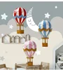 1pc Hanging Craft Home Livingroom 35cm(1.15ft) Modern Iron Hot Air Balloon Wall Decoration Accessories Rainbow Lantern 6