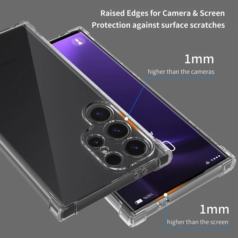 Crystal Clear Shockproof TPU Protective Phone Case - Slim, Durable Bumper Cover