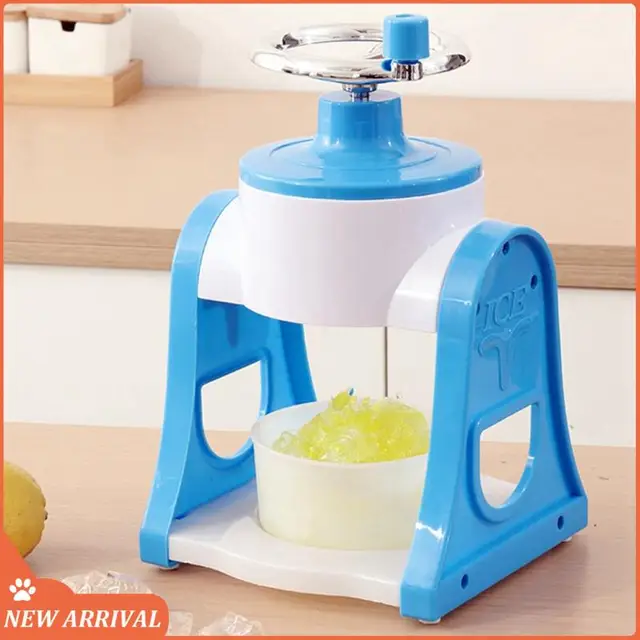 Emption!1 PCS Shaved Ice Machine Home Small Manual Ice Crusher Summer Hand-Shake Ice And Hail Ice Ice Breaker Make Ice Maker Blu 1