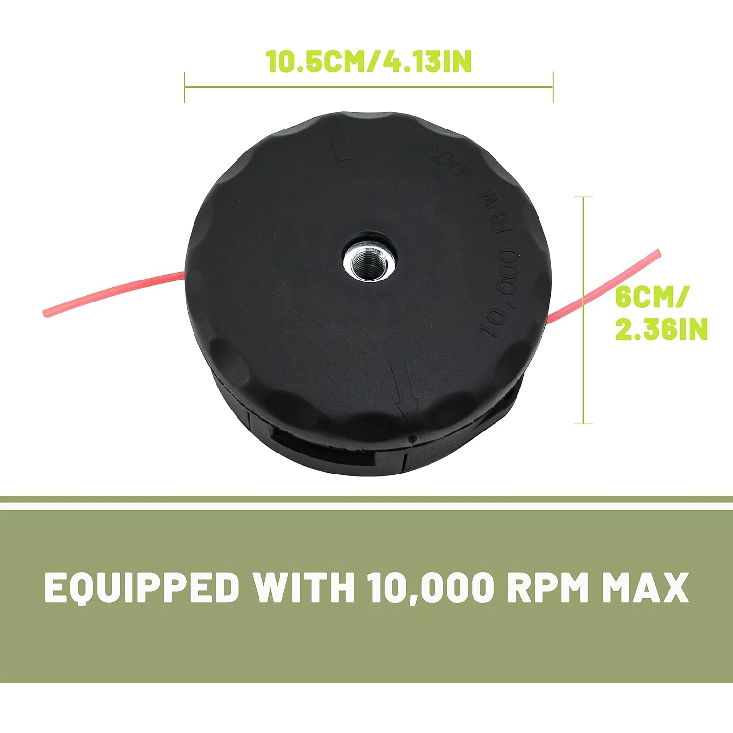 1Pack Universal Trimmer Head for Weeders fits Speed Feed 400 SRM210 /SRM230/ SRM250 /SRM251/ PAS210/ ETC Weed Eater weed trimmer head
