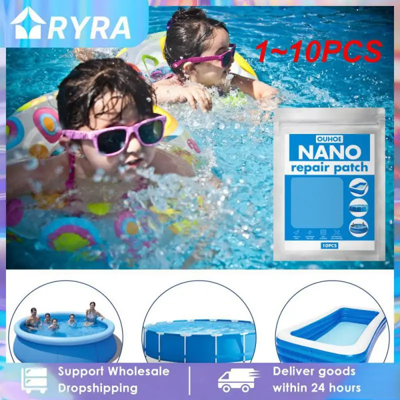 1 ~ 10 Pz/Nano Riparazione Patch Piscina Water Pad Tenda Impermeabile Adesivo Speciale Anello Di Nuoto All'Aperto Patch Hot
