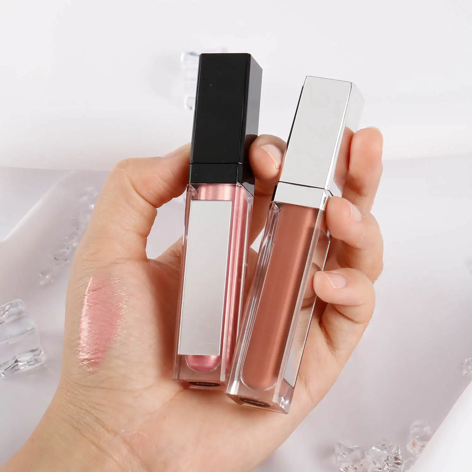 Wholesale Lip Gloss With Led Light And Mirror Private Label 