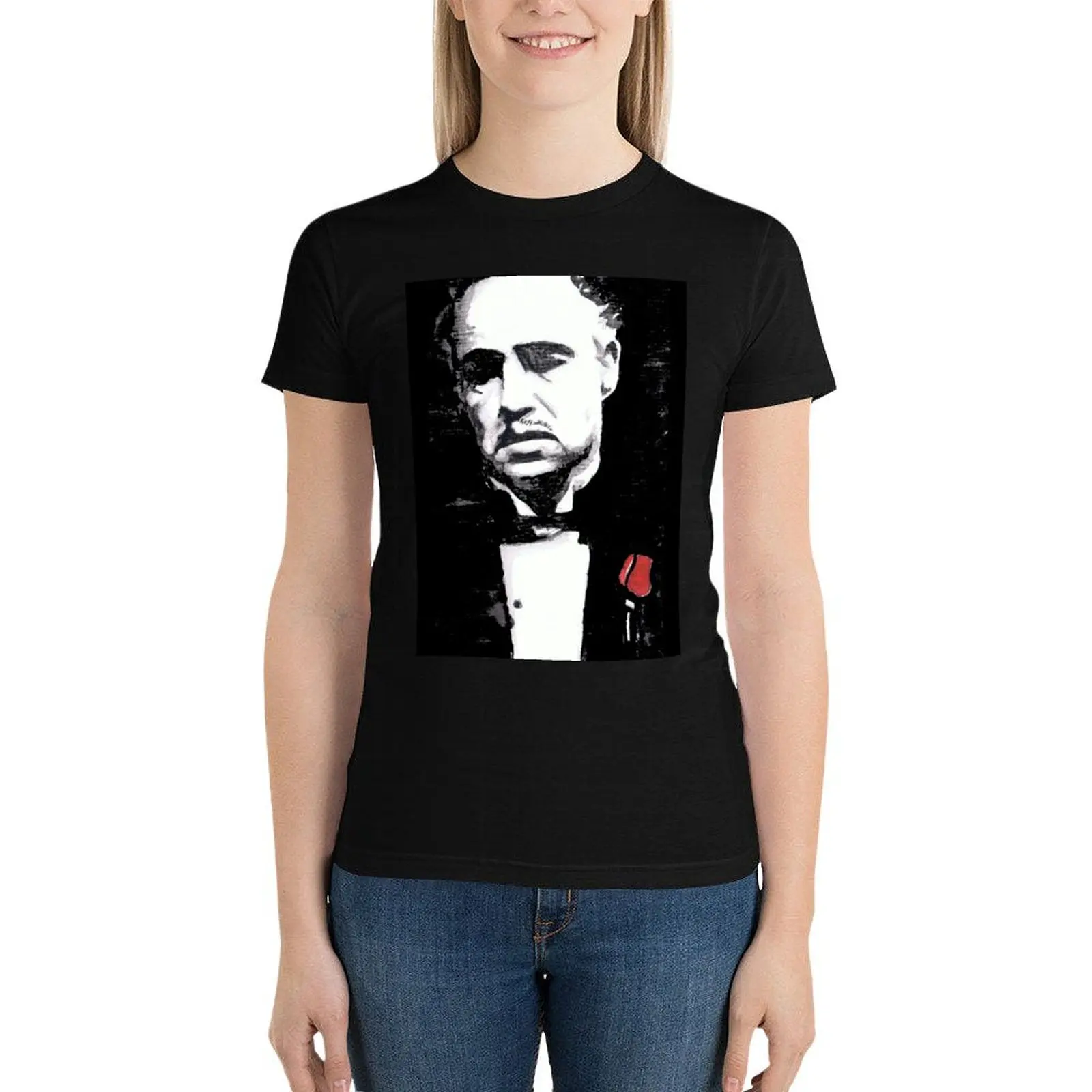 The Godfather T-Shirt Blouse tees funny t-shirts for Women loose fit