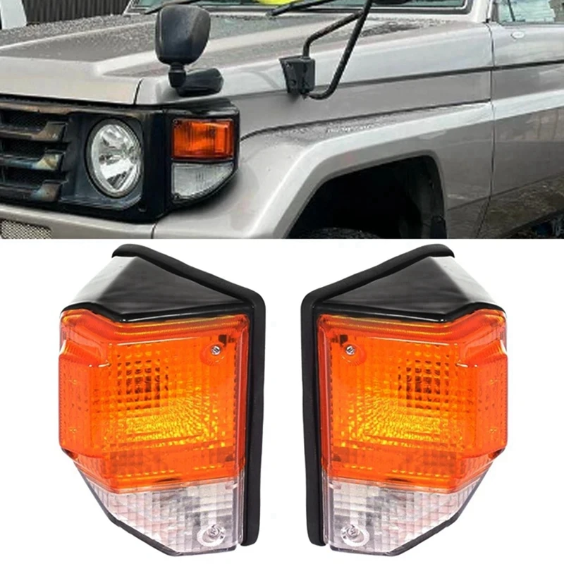 

Для Toyota Land Cruiser 70 Series 1985 1986 1987 1988 1999, автомобильные Угловые фонари, передние и боковые поворотники