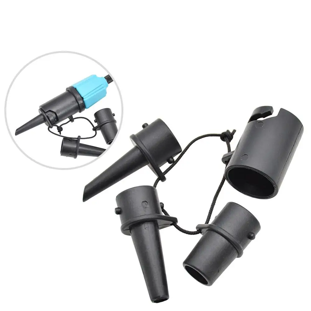 1Set Multi-function Air Pump Adapters Lightweight Inflatable Boat Kayak Tire Compressor Converters Boat Accessories Wholesale boat marine anchor galvanized 0 7kg blue folding anchor kayak canoe lightweight small watercraft anchor accessories