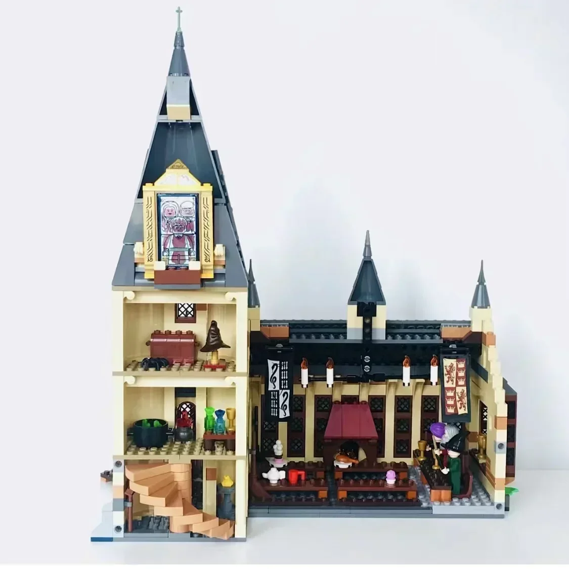 In Stock Great Hall Castle Building Compatible 75954 DIY Model Blocks Bricks Movie Children's Toy Birthday Christmas Gifts 4
