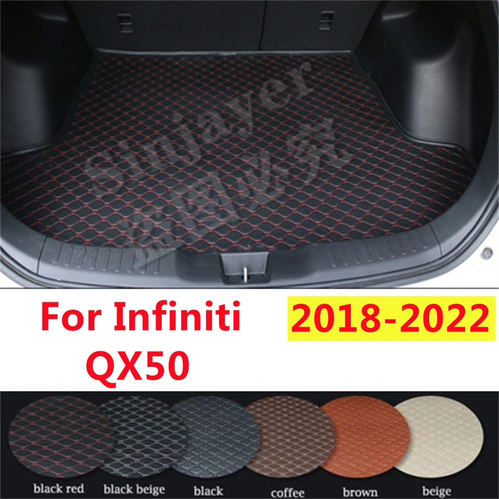 

SJ автомобильный коврик для багажника на заказ подходит для Infiniti QX50 2022 2021 2020 2019 2018 год Автомобильный задний поднос для сапог грузовой коврик протектор