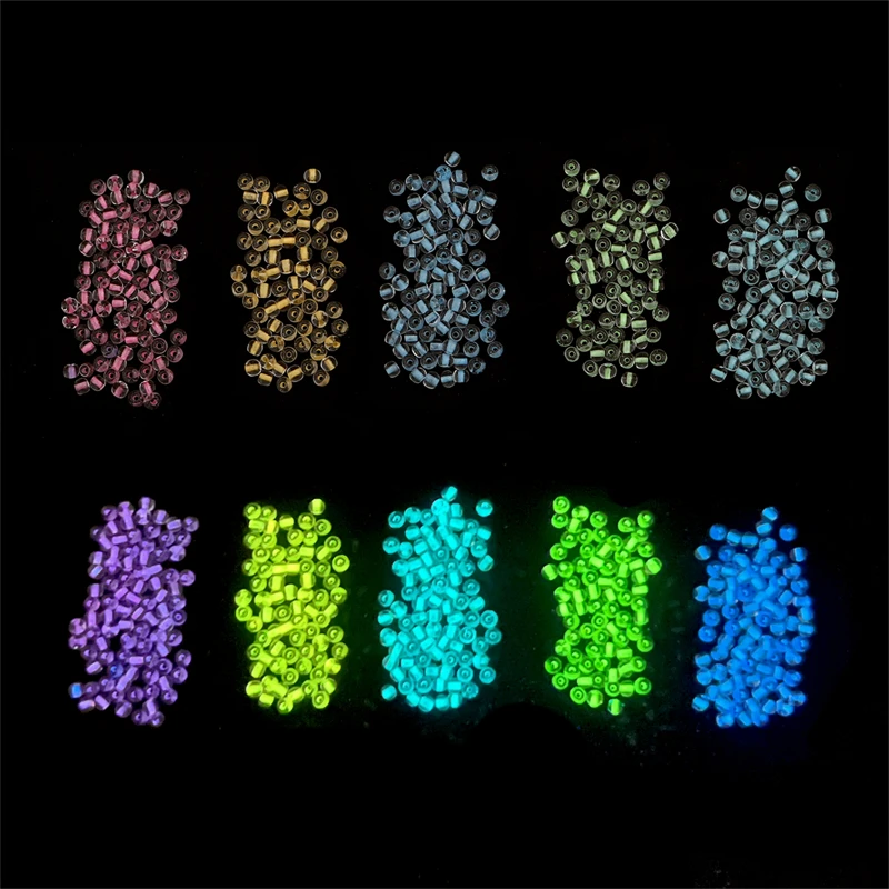 2/3/4mm Leuchtende Glasperlen Nachts Leuchtend für DIY Halskette, Armband Handgefertigte Accessoires 1mm 11g/Beutel – Detail 7