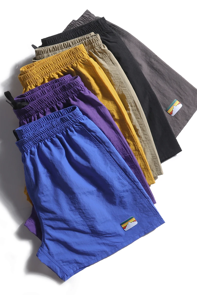 Summer Casual Shorts Men's and Women's Candy-Colored Running Loose Cargo Four-Fifth Pants Quick-Drying Beach Pants