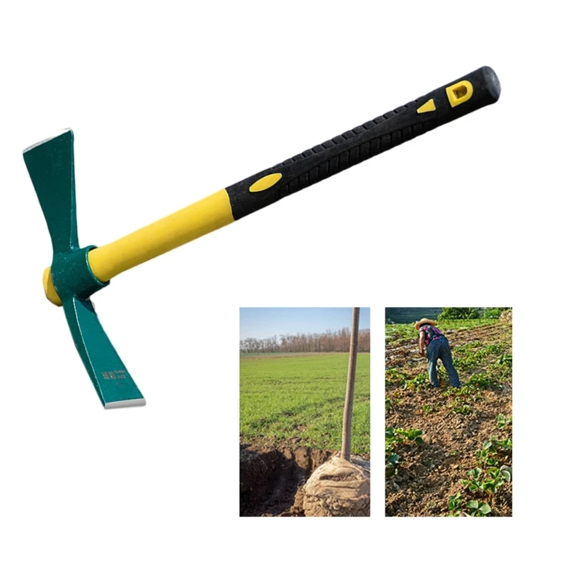 Garden Hoe Steel Hardened Hoe Durable Garden Weeding Tools Portable Household 4