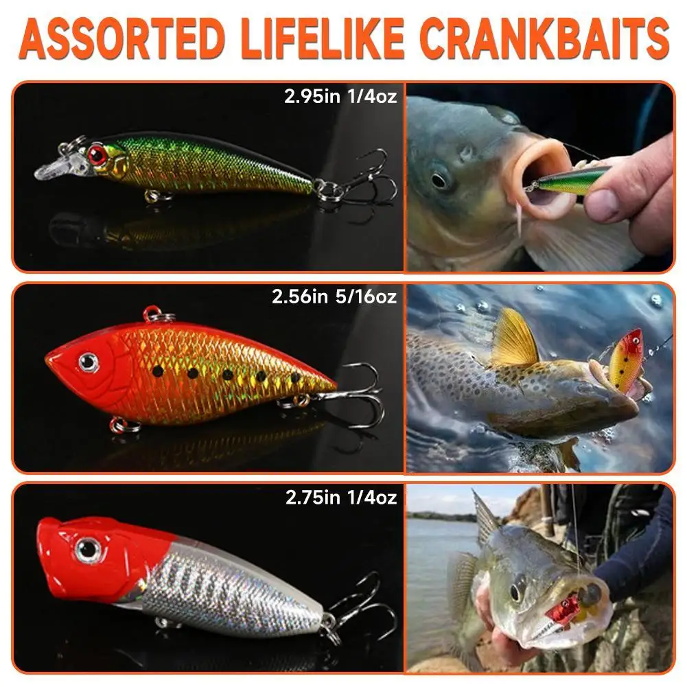 78 Pcs Fishing Lures Kit With Tackle Box For Saltwater Freshwater Fishing  Accessories For Bass Trout Salmon 17.9 X 9.2 X 2.9cm - AliExpress