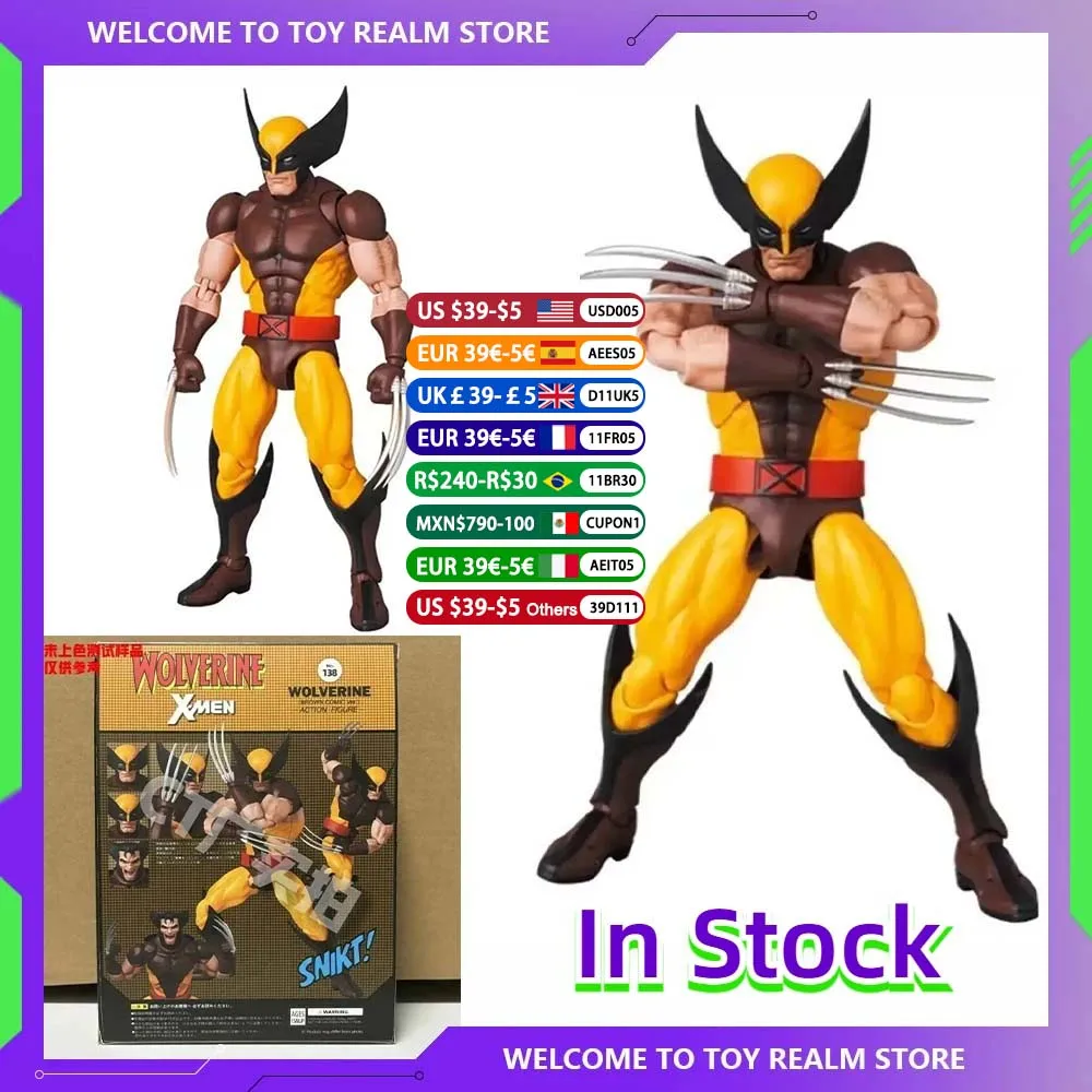 thumbnail image 2 of Figura de acción de Wolverine de Ct Toys Mafex 138 Figuras de anime Figura de Wolverine Deadpool 3 Colecciones Modelo Juguetes para niños Regalos, 2 of 5