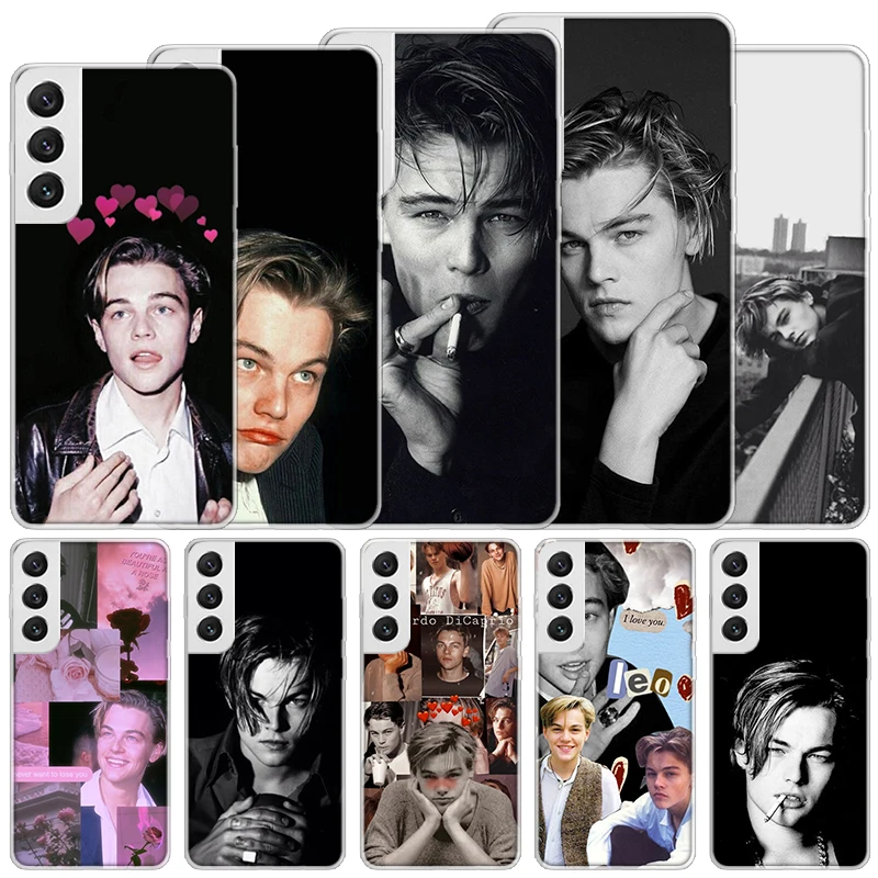 Leonardo Dicaprio Young Custodia Morbida Per Samsung Galaxy S24 S23 S22 S21 Ultra S20 Fe S10 Plus Cover Per Telefono S9 S8 + S10E Funda Coque