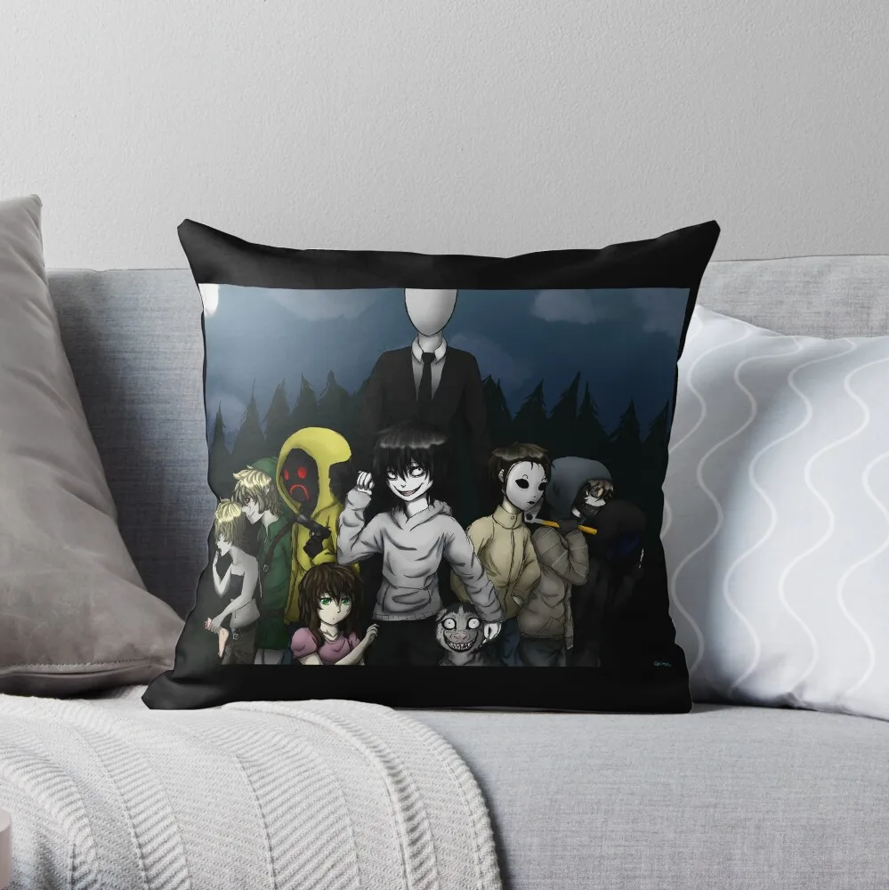 

Creepypasta Throw Pillow Sofa Cushion Sofa Decorative Covers