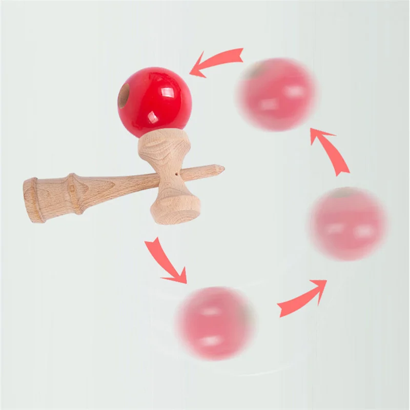 Children's Adult Outdoor Sports Competition Skill Ball Exercise Hand-eye Coordination Toy Japanese Wooden Kendama Ball Toys 5