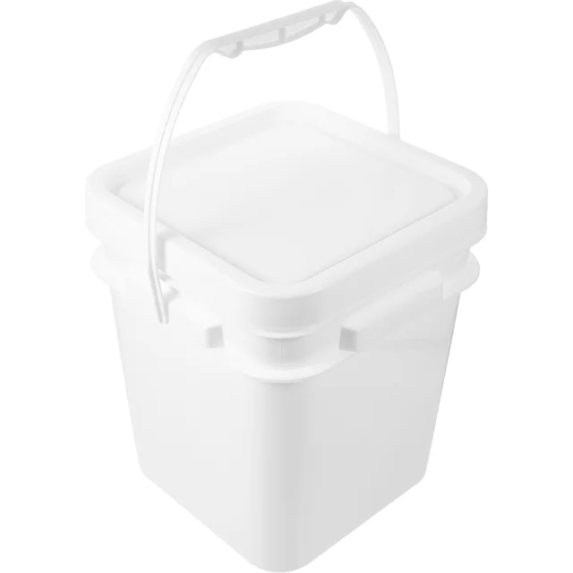 Paint Bucket Empty Pigment Plastic Container Buckets Painting Lid Round Food Containers