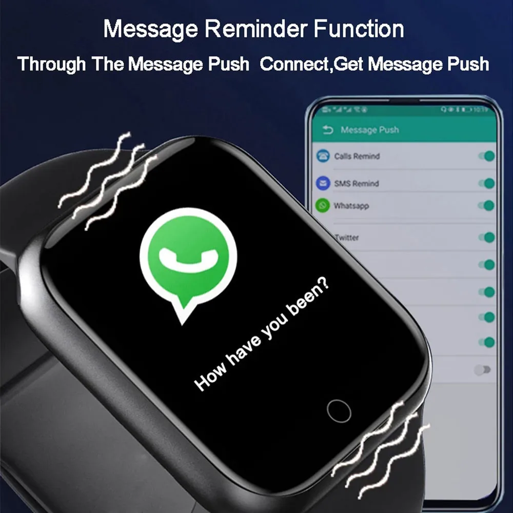 116 Plus Smart Band Color Screen Heart Rate Blood Pressure Monitoring Track Movement IP67 Waterproof Smart Watch Pedometers