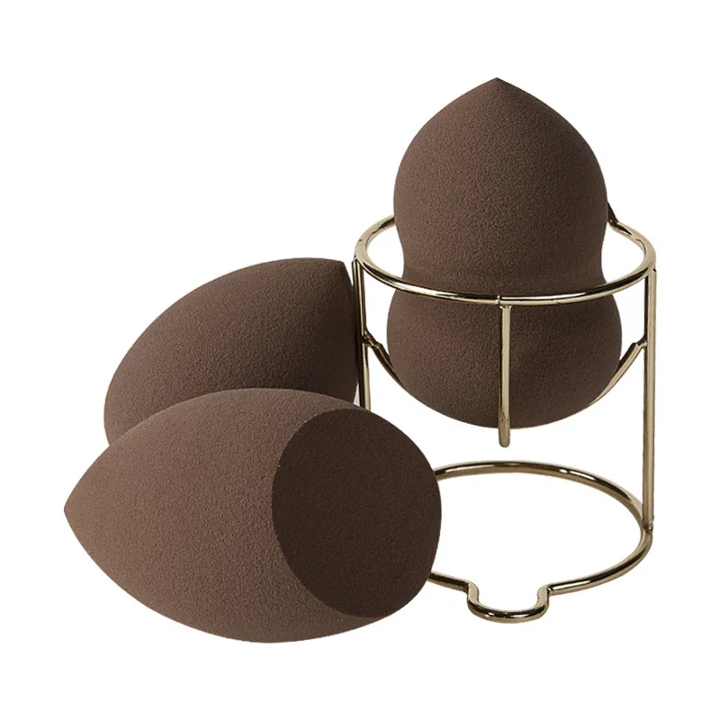 12피스 메이크업 스펀지 세트, 리퀴드 비비크림 파우더 도포에 적합, 메이크업 에그 드라이/웻 겸용 파우더 퍼프