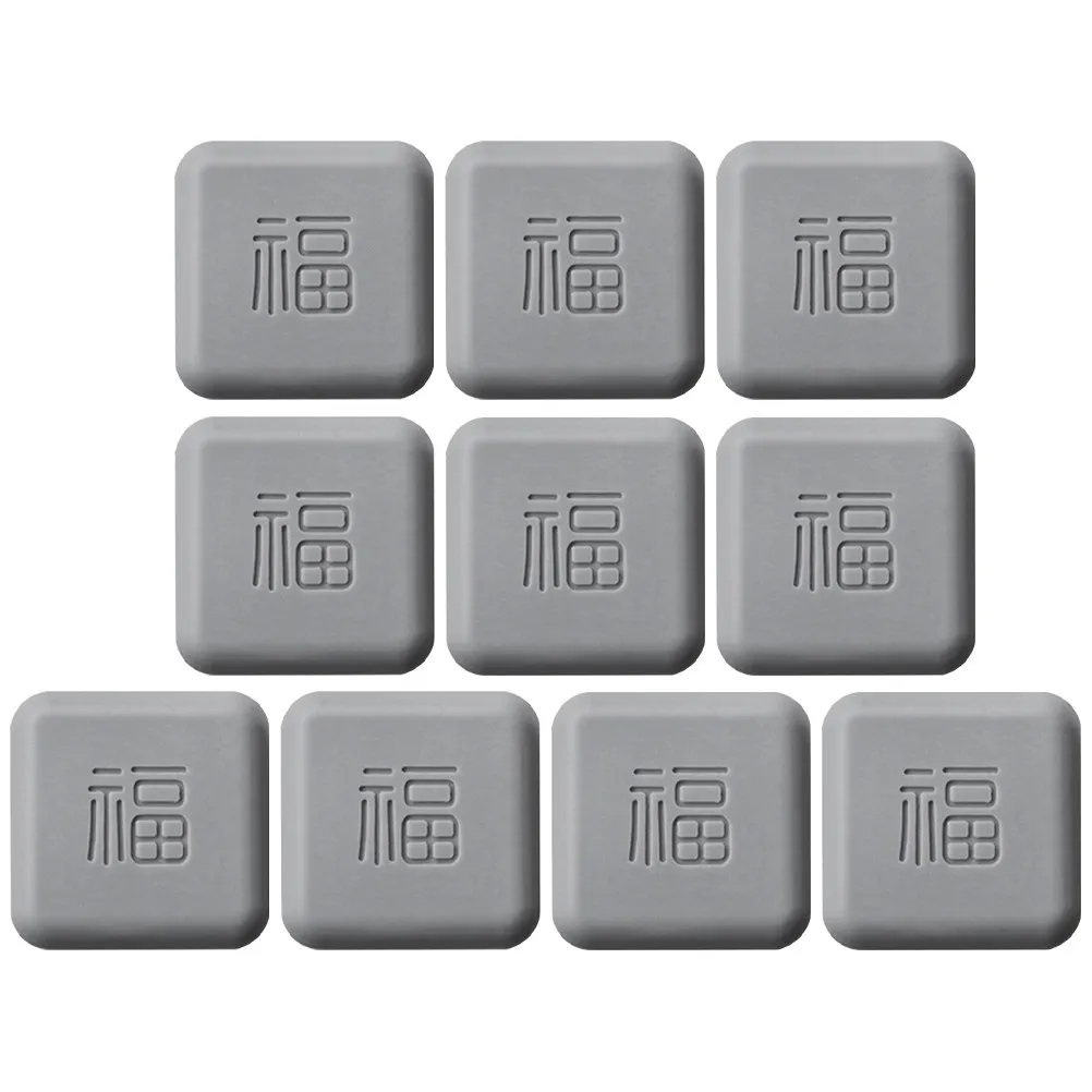 10Pcs 도어 핸들 벽 보호대 냉장고 문 캐비닛 가구 가전 벽용 자체 접착 소음 흡수 범퍼 패드