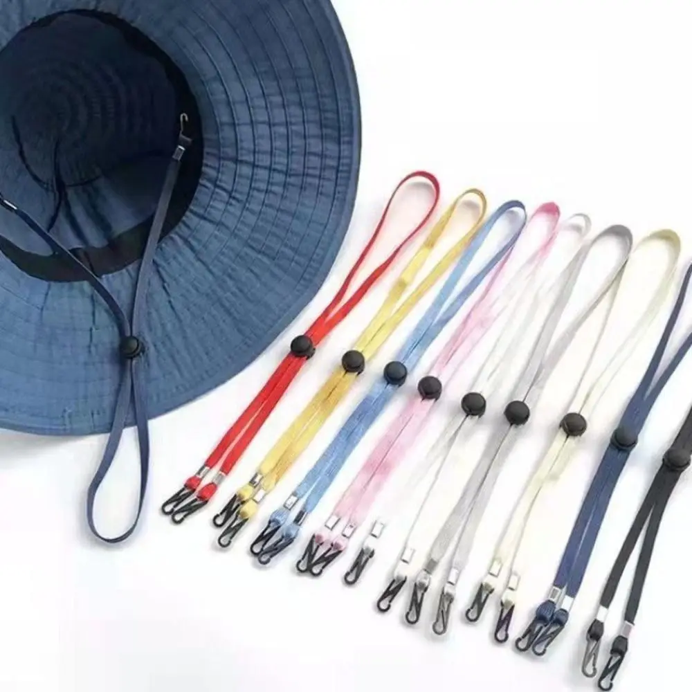 Multi-function Hat Adjusting Rope Fisherman Hat Mask Chain Nylon Neck Strap Lanyard Necklace Adjustable 70cm Windproof Chain