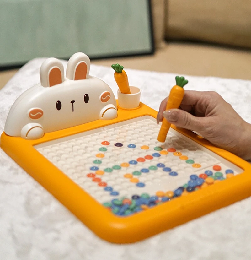 

Magnetic Drawing Board for Kids Large Doodle Board with Magnet Beads and Pen Cute Crab Montessori Toys ChildrenChristmas Gift