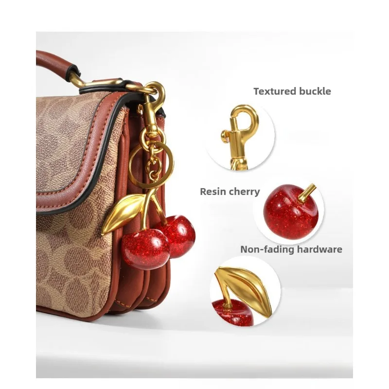 Bag Accessories 6 styles Cherry Pendants Suitable For Coach Bags Women's Handbags Shoulder Bags Keychain