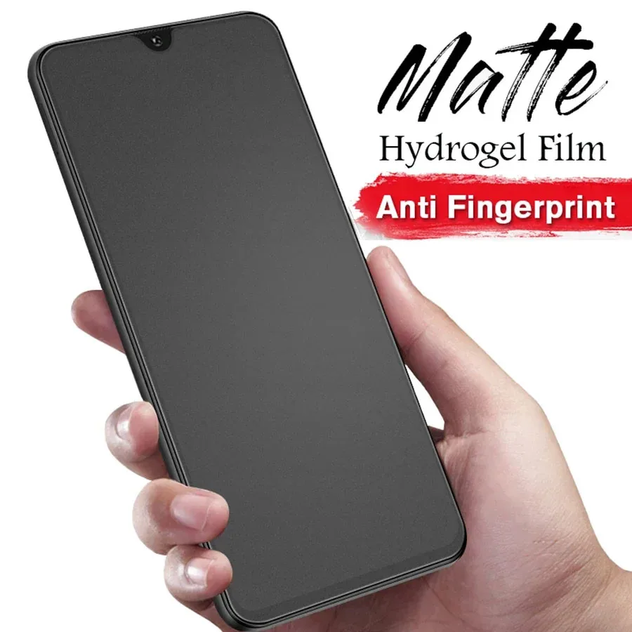 

No Fingerprint Matte Hydrogel Film For Samsung A51 A71 A54 A52s A72 S21 S22 S10 Plus S23 S24 Ultra Screen Protector Frosted Film