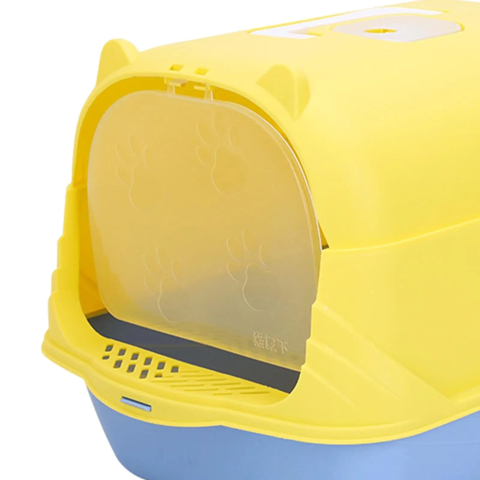 Hooded Cat Litter Box Durable with Door Removable for Indoor Cats with Scoop