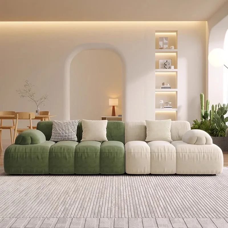 Lounge Comfortable Living Room Sofas Puff Soft Lazy Relaxing Minimalist