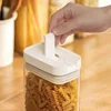 Sealed Plastic Food Storage Box Cereal Candy Dried Jars with Lid Fridge StorageTank Containers Household Items Kitchen Organizer 4