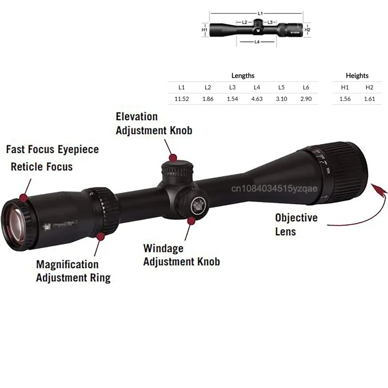 Original V RT X Optics C F Ⅱ 2-7&times;32 Second Focal Plane(SFP) Hunting Riflescope Dead-Hold BDC Reticle 1 inch/25mm Tube