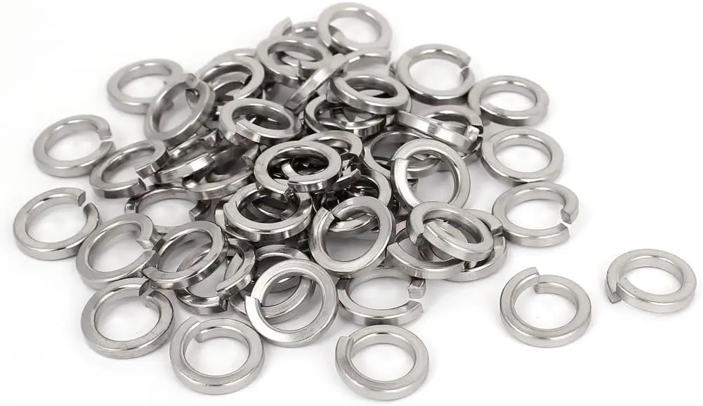 

Keszoox 3/8-inch 316 Stainless Steel Split Lock Spring Washer Screw Pad 100pcs