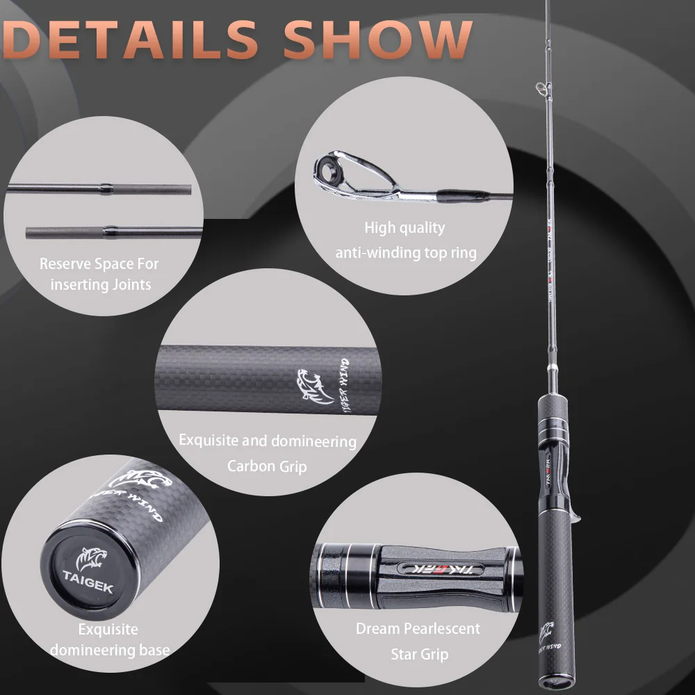 FISHINGFANS Spinning Casting Carbon Angelrute 7-8 Abschnitte Tragbare Reise  Angelrute Licht L power 26 cm nah lnge Angelruten - AliExpress 18