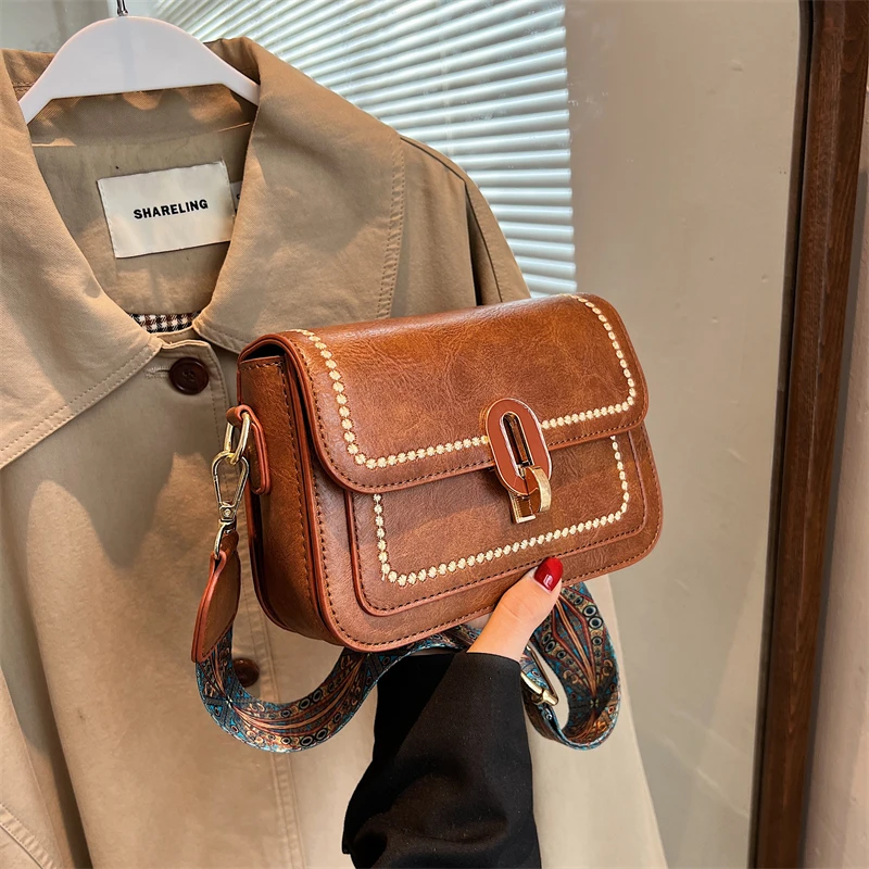 

Vintage Brand Designer Small Flap Handbag and Purse for Women Shoulder Crossbody Bags 2022 New Messenger Bags High Quality