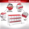 6 8 10 Grids Chicken Nesting Box for Laying Eggs Roll Away Nesting Boxes Easy Egg Collection Cleanable Pull Out Hen Roosting Box 5