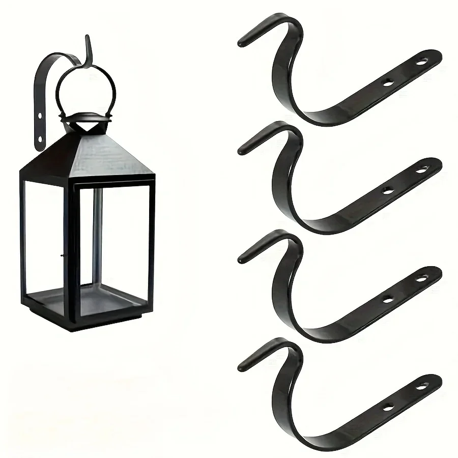 Wrought Iron Hooks Metal J-shaped for Home Improvement Painting Flower Baskets Clothes Accessories
